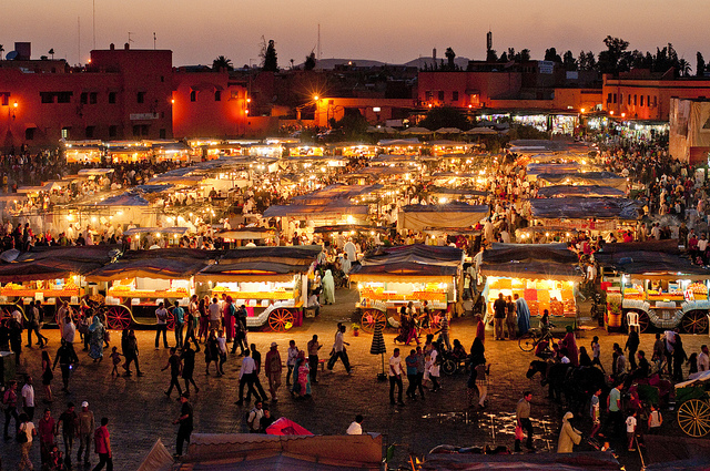 بازار جماع الفنا در تور مراکش