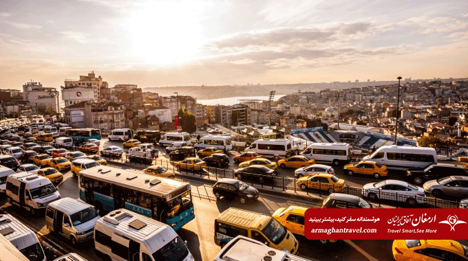 تصویری از وسایل حمل و نقل عمومی در تور استانبول