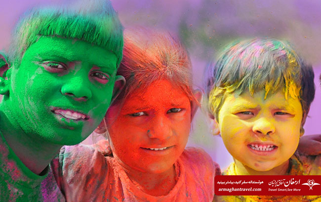 جشن رنگ هند ، جشن هولی هندوستان ، جشن بهاره هند